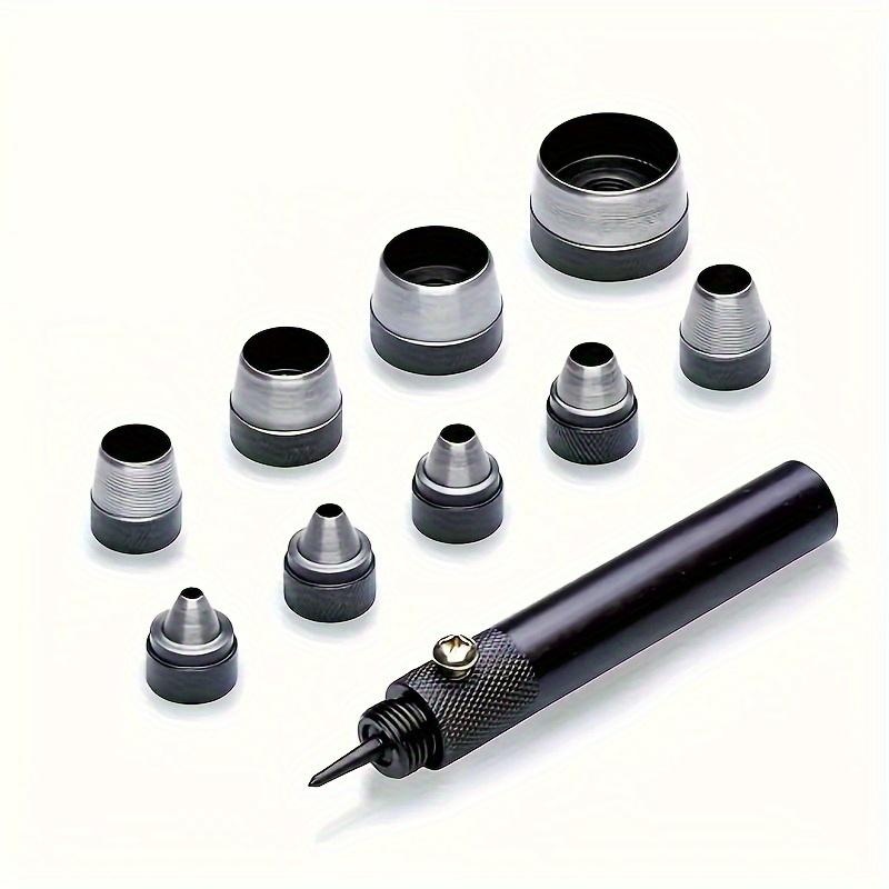 Leatherwork Punching Tool - 10Pcs Hollow Punch Set Heavy‑Duty Leather