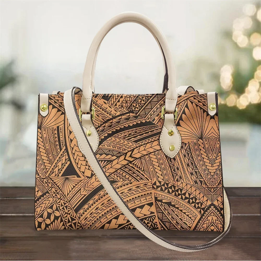 Leatherwork Tattoo - Polynesian Samoa Tattoos Printing Tote Bag