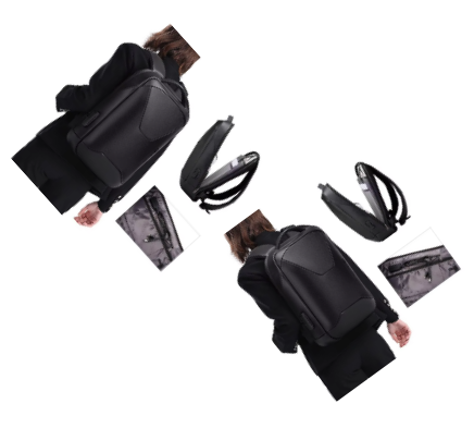 Leather Works Belt - BANGE backpack business backpack 15.6 Inch