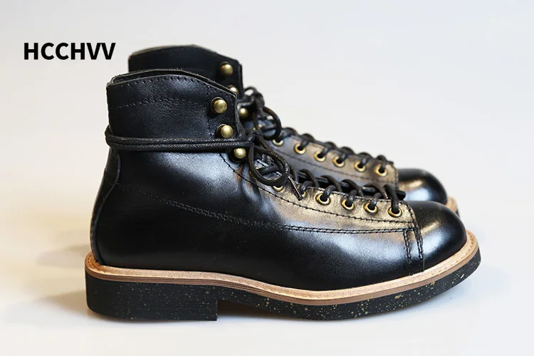 Men's Round Head Locomotive Wo - огляд і ціна Leather Work Women Shoes