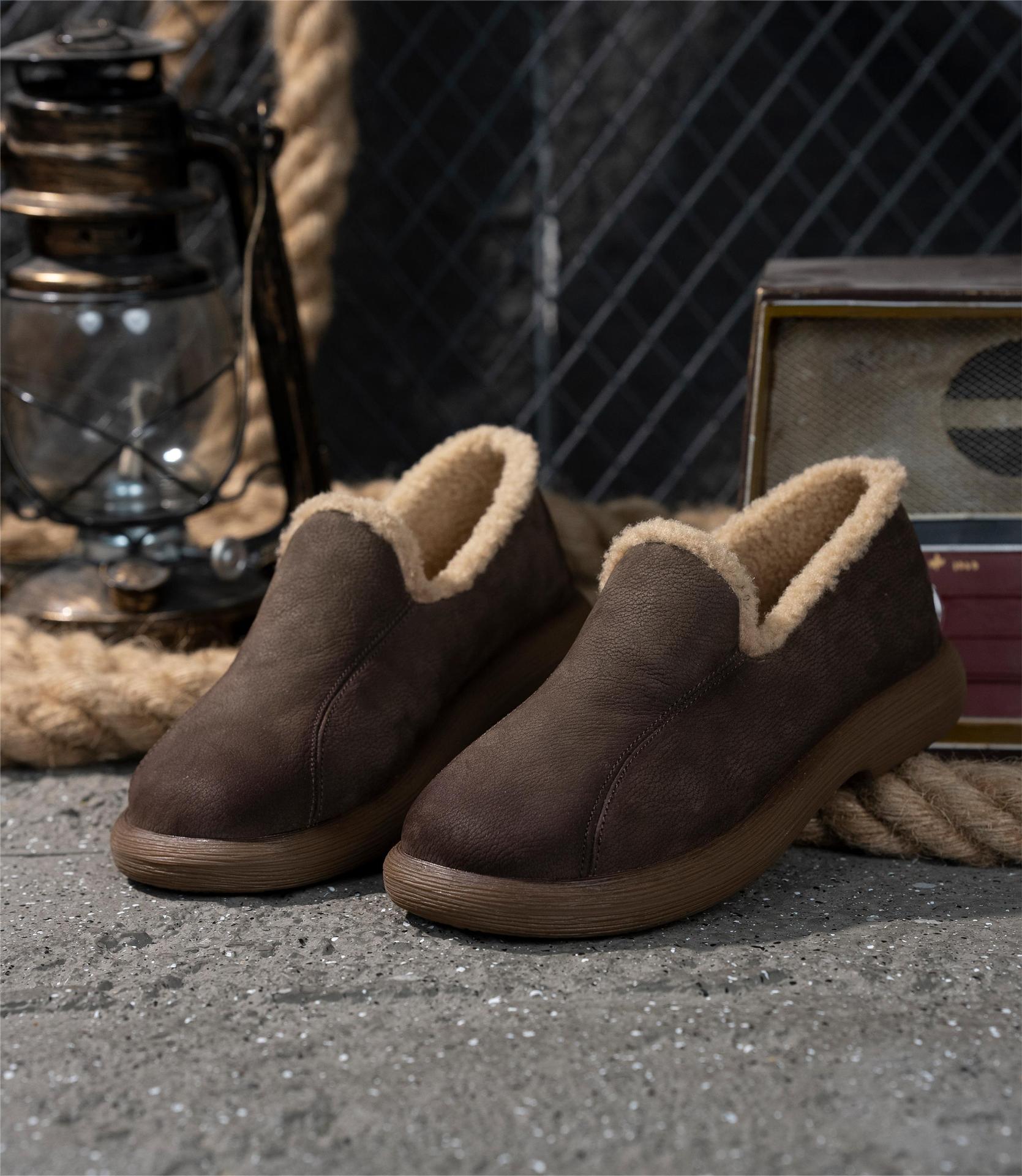 LIHUAMAO warm fur lining Brown - огляд і ціна Leather Work Women Shoes