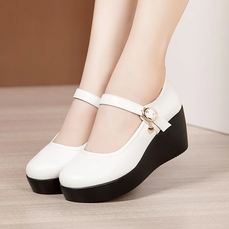 6cm Small Size 32-43 Vintage S - огляд і ціна Leather Work Women Shoes