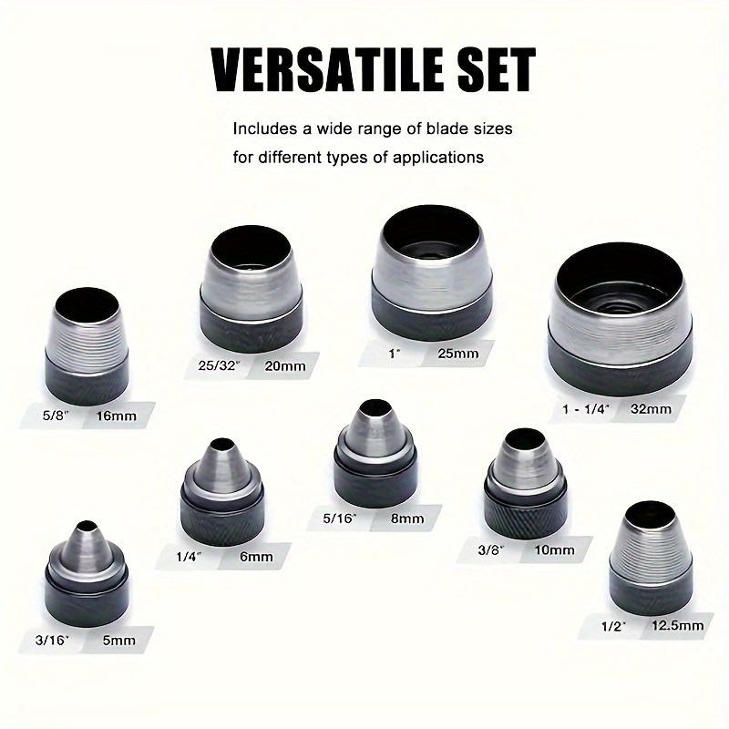 10Pcs Hollow Punch Set Heavy‑D - огляд і ціна Leatherwork Punching Tool