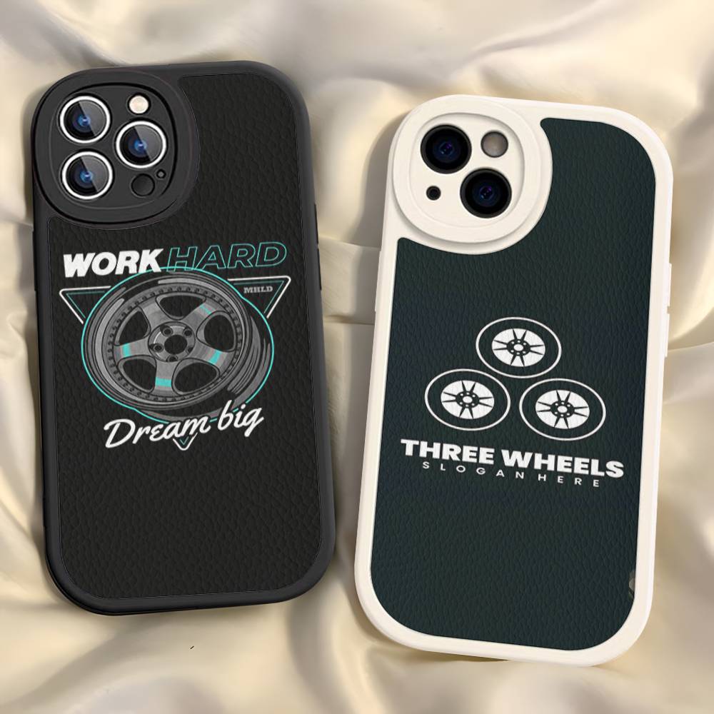 Work Wheels Leather Phone Case - огляд і ціна Leather Work Quotes