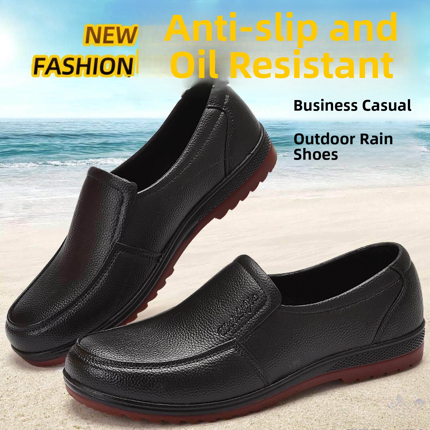 Men's Casual Work Rain Boots L - огляд і ціна Youtube Leatherwork