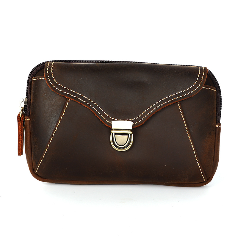 Men's leather waist bag, men's - огляд і ціна Leather Work Bag