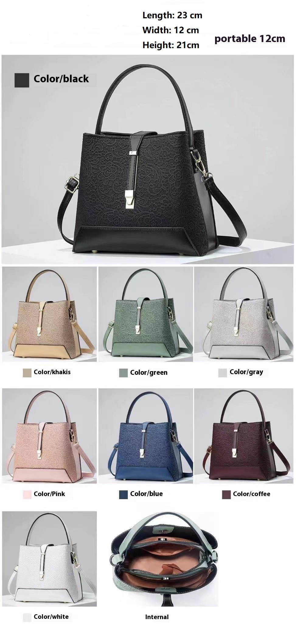 New Luxury Tote Bag Leather Cl - огляд і ціна Leather Work Bag