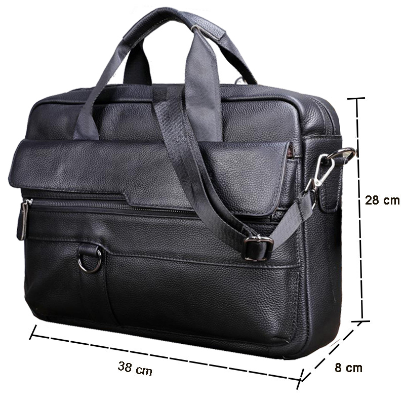 Large Men's Genuine Leather Ha - огляд і ціна Leather Work Bag