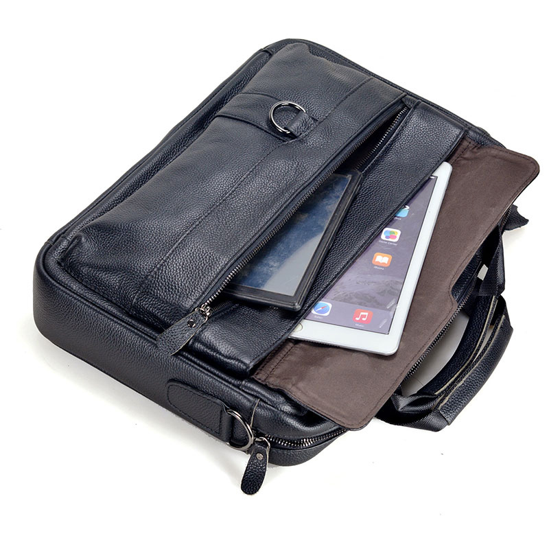 Large Men's Genuine Leather Ha - огляд і ціна Leather Work Bag