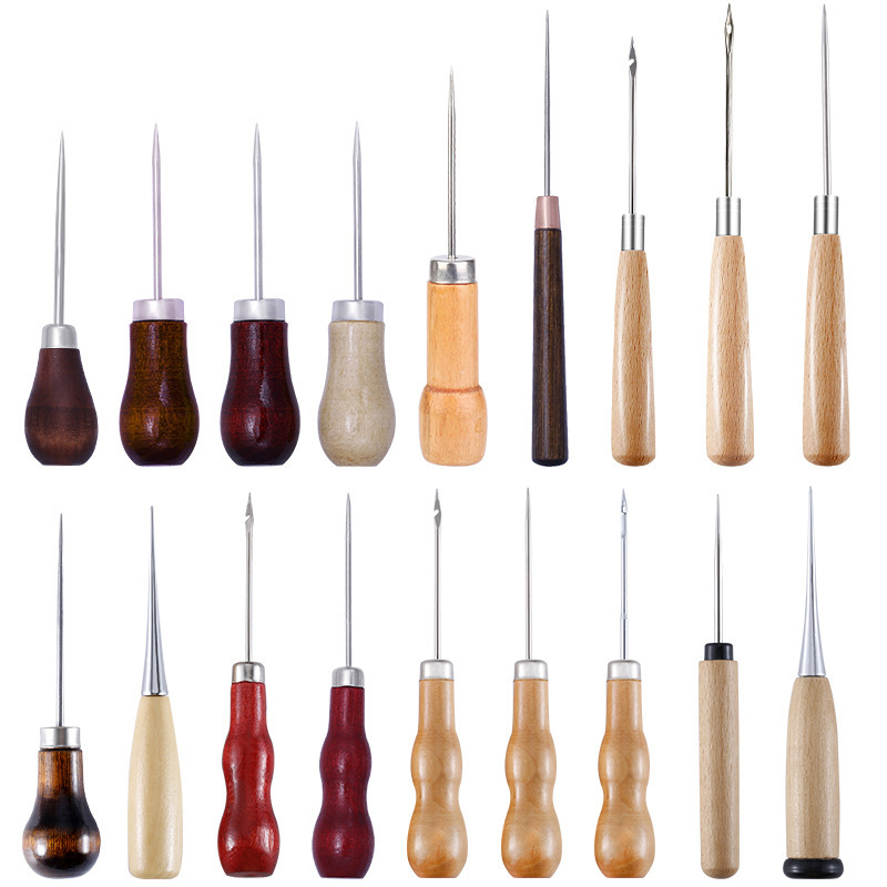Leather Awl Wood Handle Awls S - огляд і ціна Leatherwork Awl