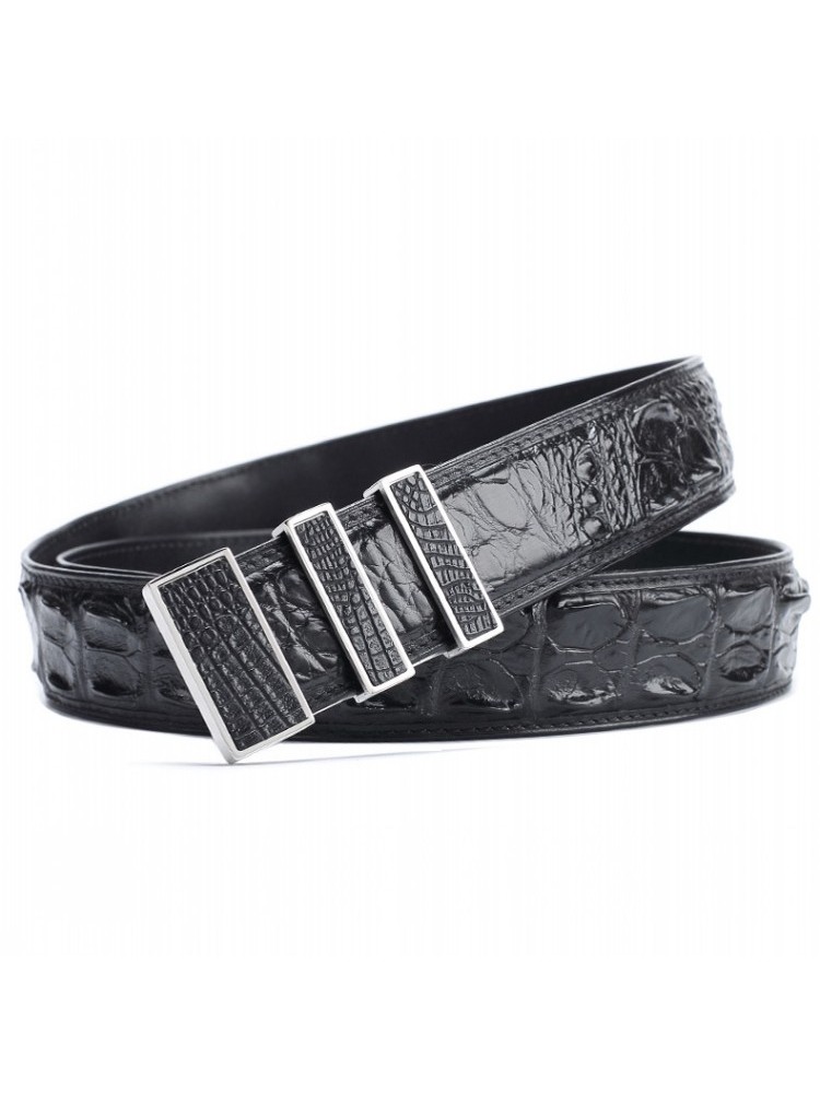 High Quality Men Crocodile Gen - огляд і ціна Leather Works Belt