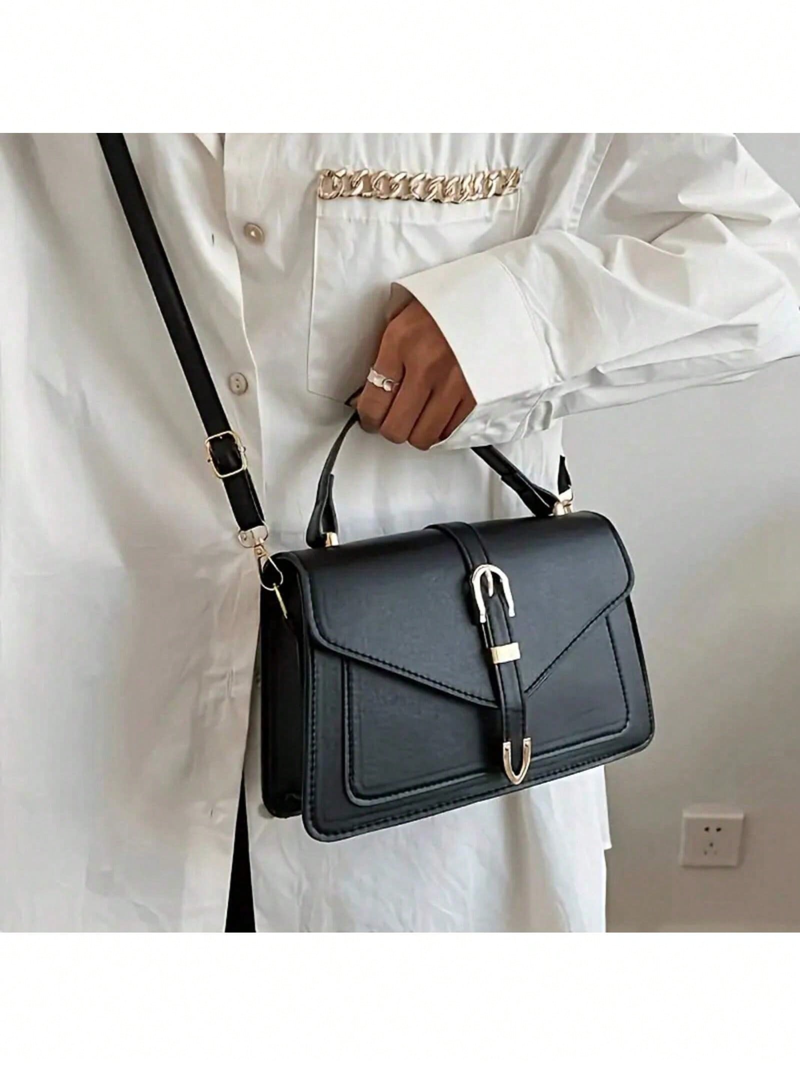 Women PU Leather Handbag Elega - огляд і ціна Leather Work Bag