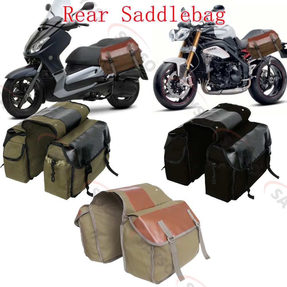 Canvas Leather Rear Saddlebag  - огляд і ціна Leather Work Bag