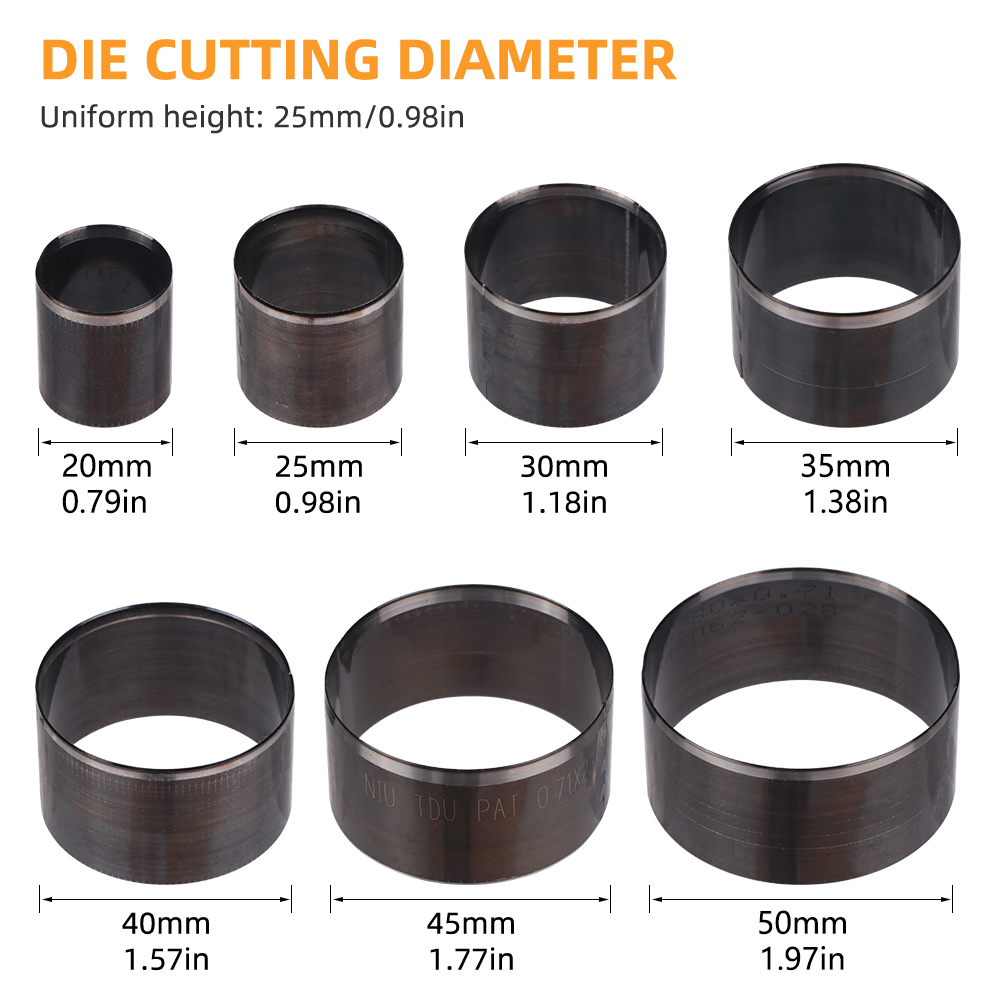 7pc/set Leather Round Punching - огляд і ціна Leatherwork Punching Tool