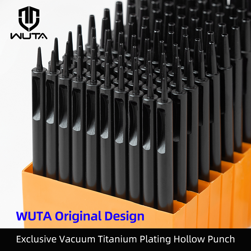 WUTA 1-10pcs Plating Titanium  - огляд і ціна Leatherwork Punching Tool