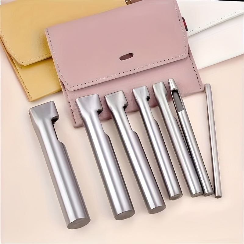 5pcs Leather Oblong Belt Hole  - огляд і ціна Leatherwork Punching Tool