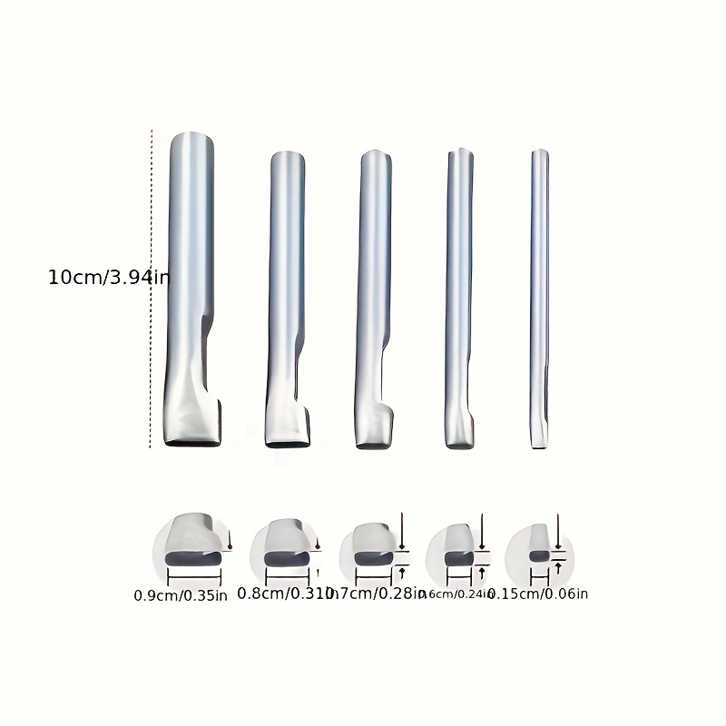 5pcs Leather Oblong Belt Hole  - огляд і ціна Leatherwork Punching Tool