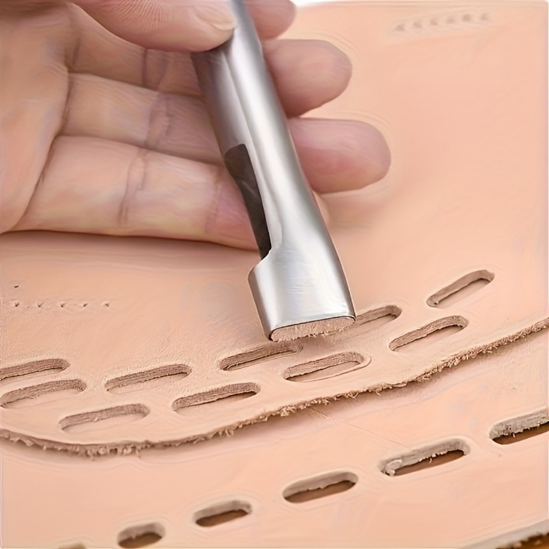 5pcs Leather Oblong Belt Hole  - огляд і ціна Leatherwork Punching Tool