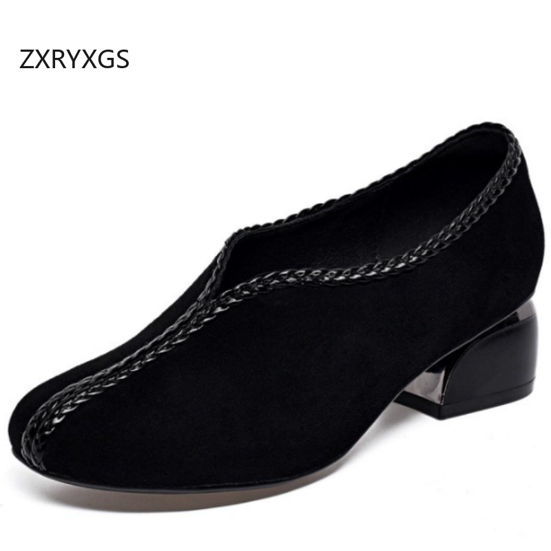 ZXRYXGS Premium Matte Sheepski - огляд і ціна Leather Work Women Shoes