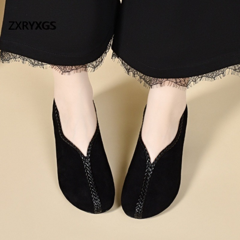 ZXRYXGS Premium Matte Sheepski - огляд і ціна Leather Work Women Shoes