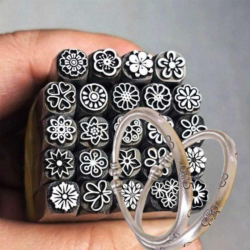 5/7mm Flower Pattern Metal Sta - огляд і ціна Leatherwork Punching Tool