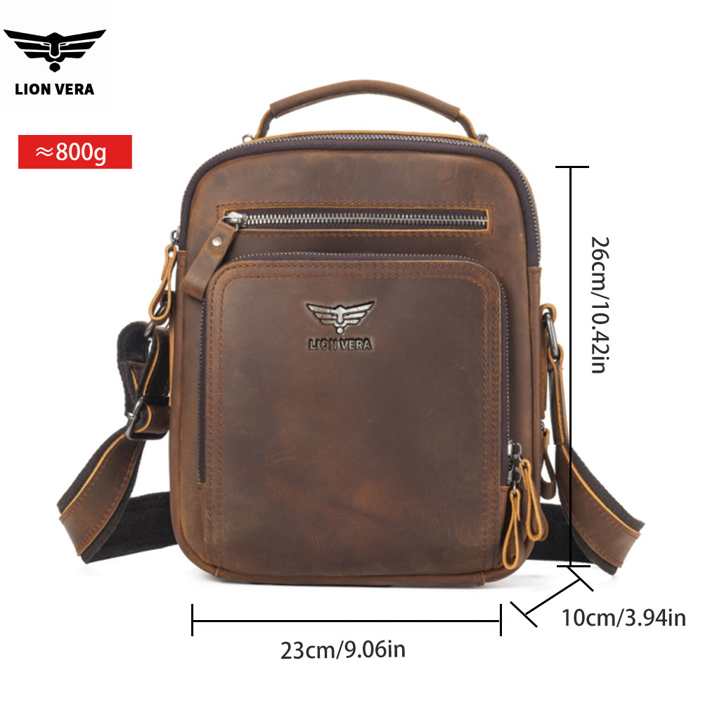 LION VERA Men's Shoulder Bag C - огляд і ціна Leather Work Handbags