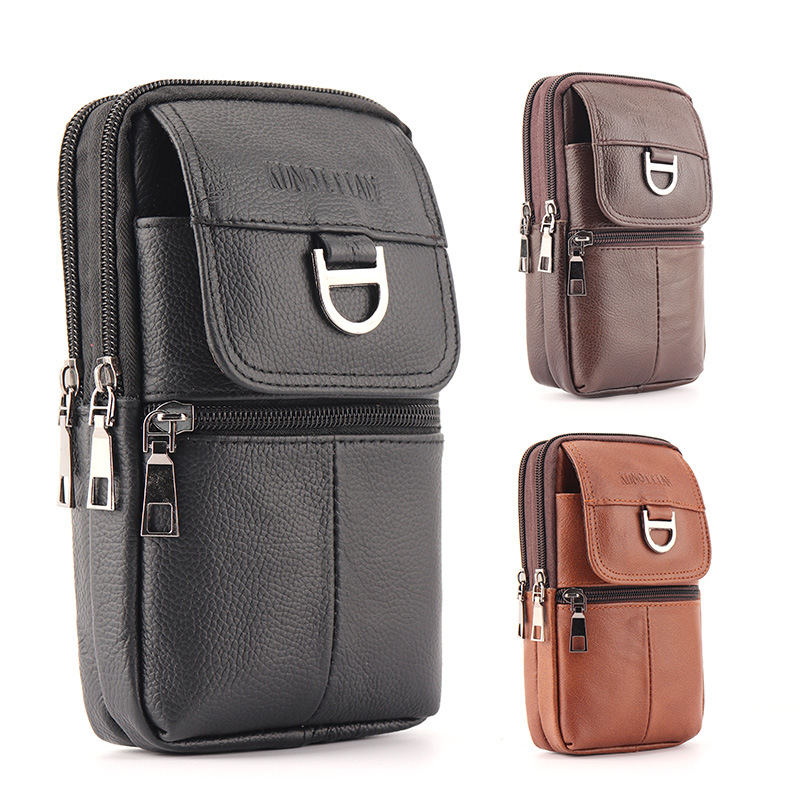 Men's Leather Waist Bag - Larg - огляд і ціна Leather Work Bag