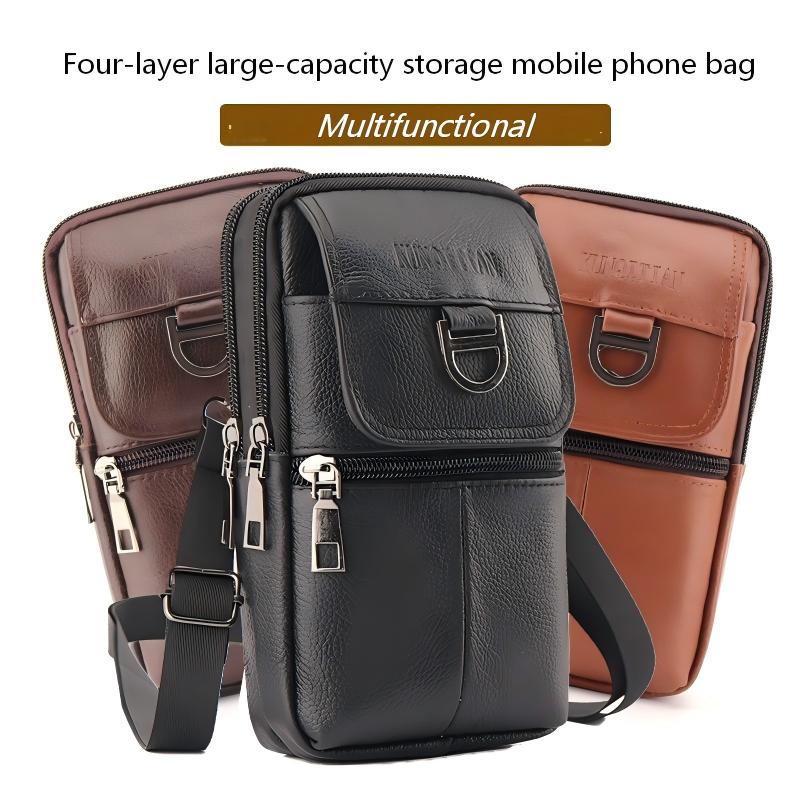 Men's Leather Waist Bag - Larg - огляд і ціна Leather Work Bag